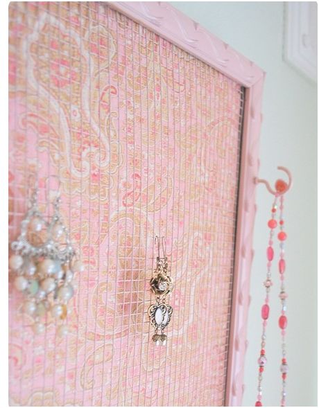 Diy Recycled Frame Jewelry Holder