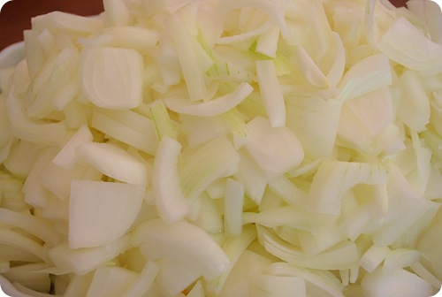 diced onions up close