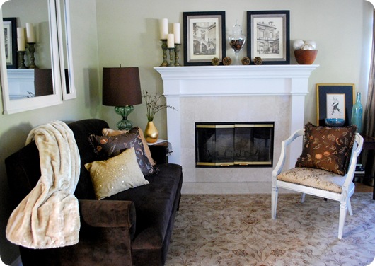 living room tones and textures