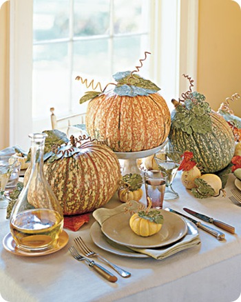 ms trio centerpiece marbled paper leaves