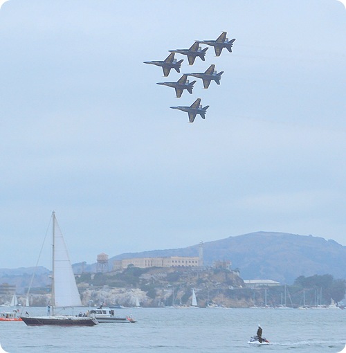 blue angels over alcatraz