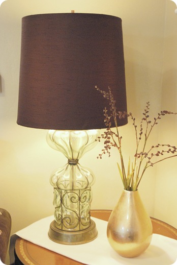 chocolate brown drum shade