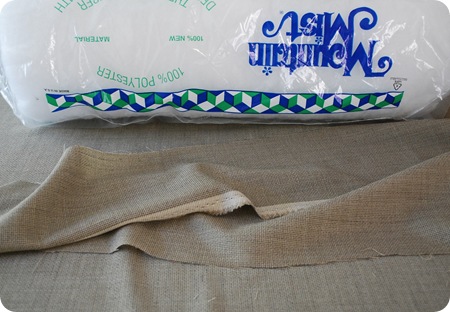 cut strips and fabric