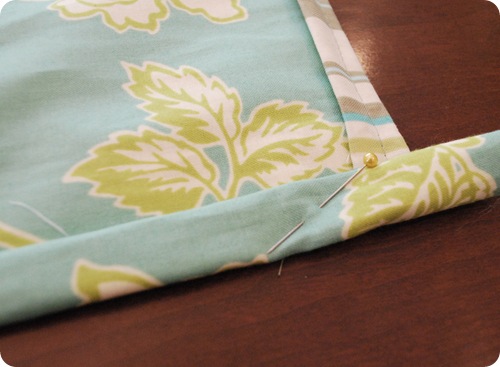 double fold top of apron