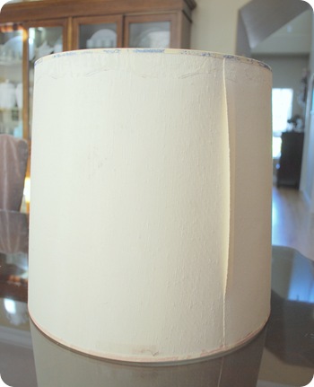 old lampshade before