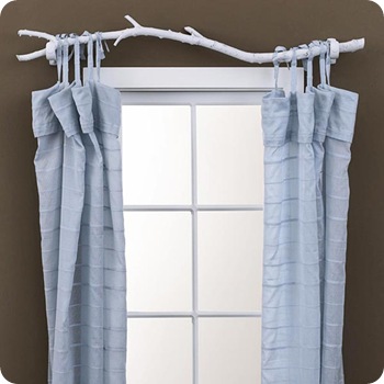 tree branch curtain rod diy website