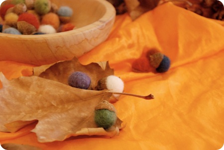 alexis acorns with felt