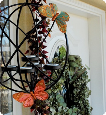 butterflies on globes