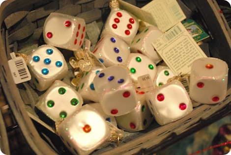 dice ornaments