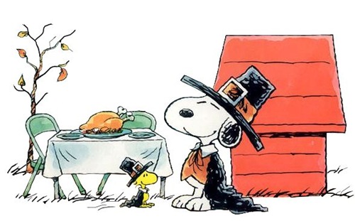 snoopy and woodstock thanksgiving