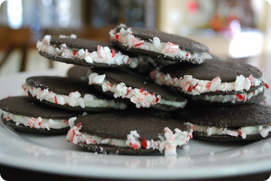 chocolate wafers on plate