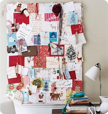 christmas card display domino