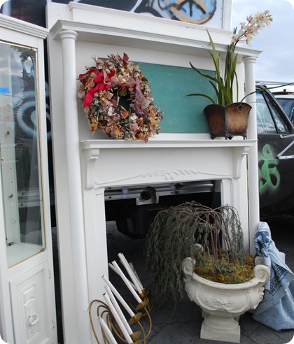 mantle with chalkboard