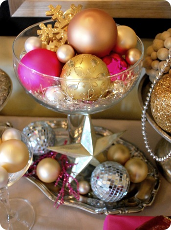 margarita glass with ornaments