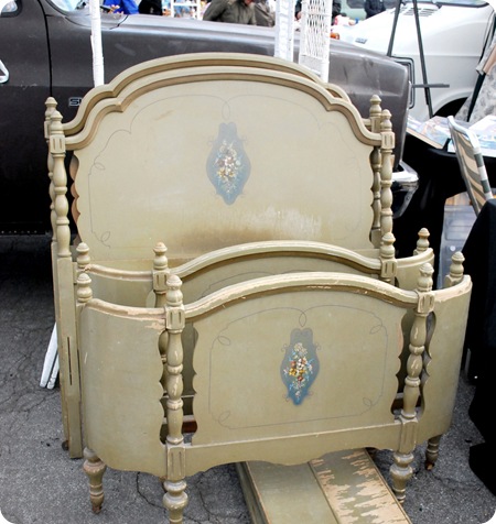 set of twin beds