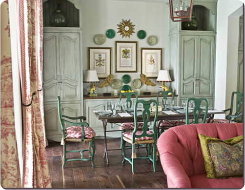 house beautiful green cabinets in kitchen