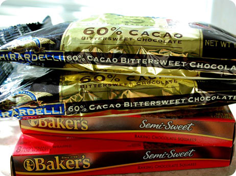 semi sweet bittersweet combo