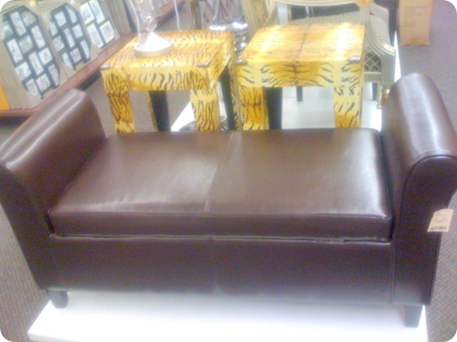 leather bench