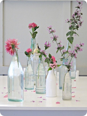 sarah vintage bottles up close