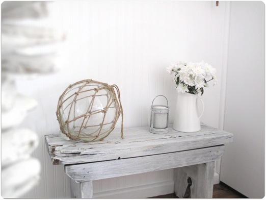 sarah white pitcher rustic console