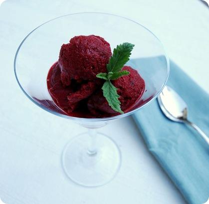 blackberry wine sorbet