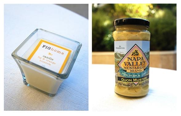candle and mustard
