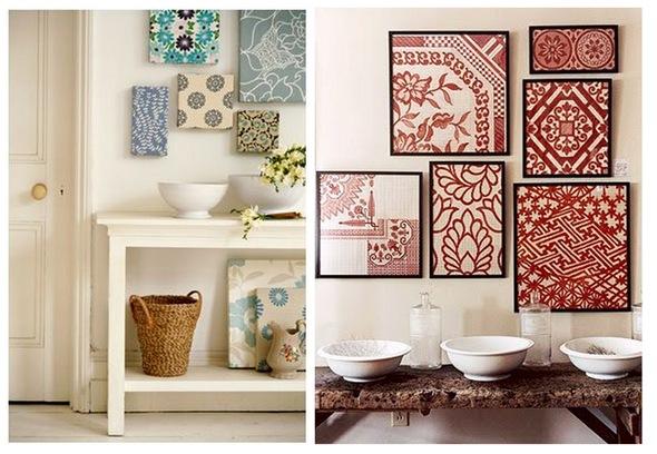canvases on wall