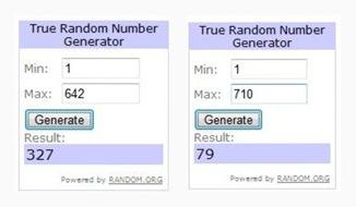 giveaway winners