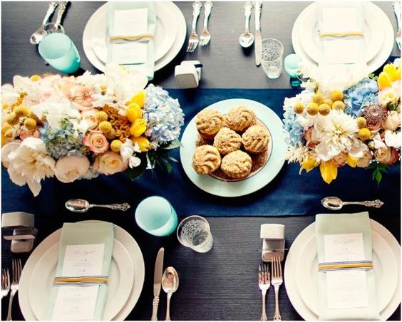 navy and yellow nonpareil