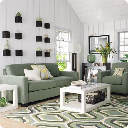 west elm rug and sofas