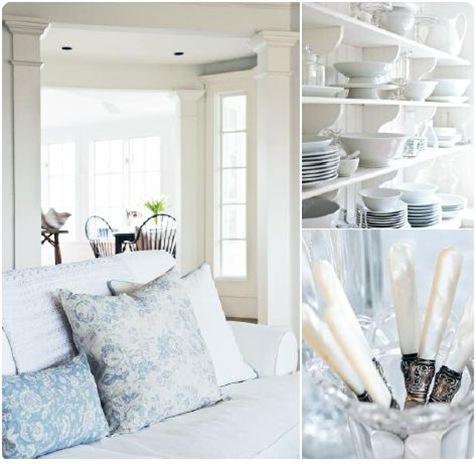 blue and white country