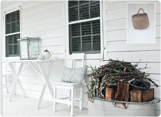 front porch and firewood