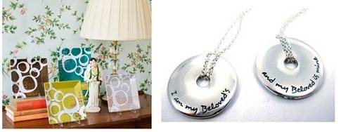 plates and necklace