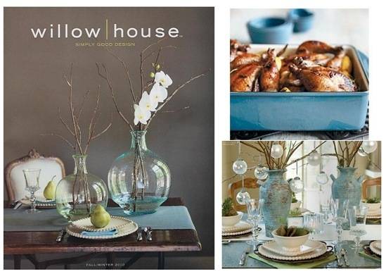 willow house cover blue decor