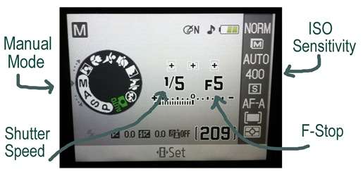 manual mode settings