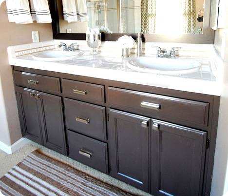 bathroom vanity after