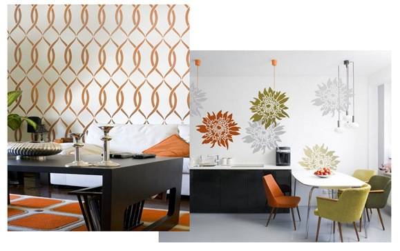 allover pattern and flower