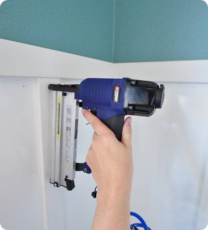 brad nailer on battens