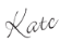 cg kate signature