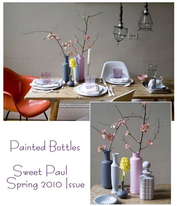 spring painted bottles sweet paul
