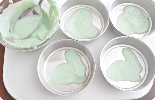 melted chocolate mints