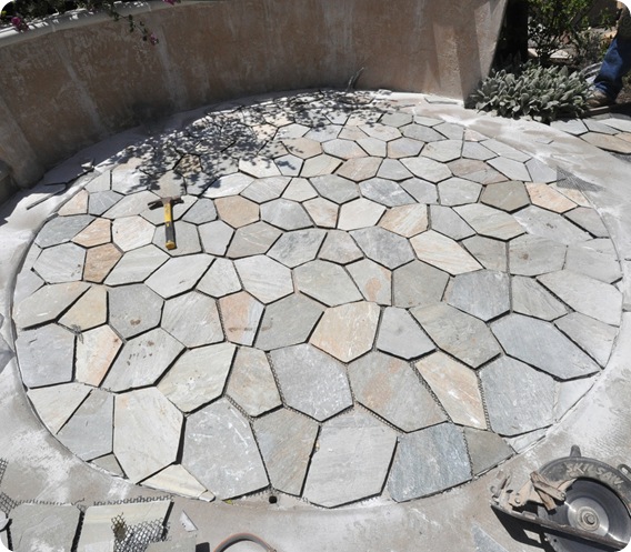 circular patio halfway