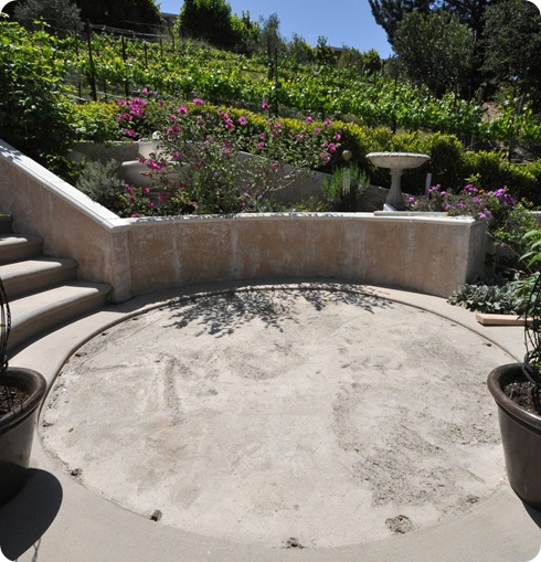 patio before