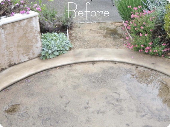 stone patio before