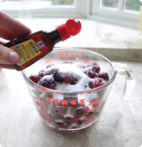 cherries sugar almond extract