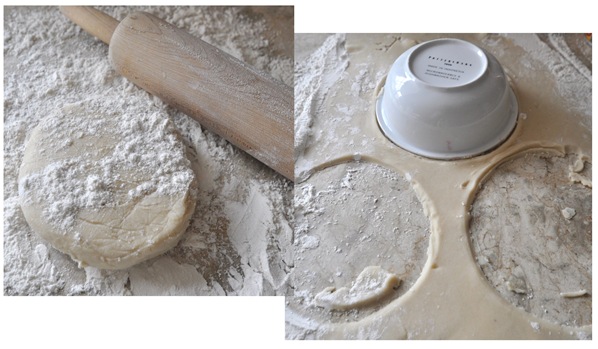 roll dough cut circles