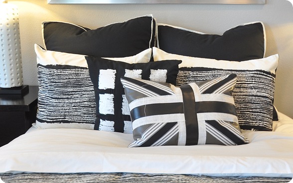 leather burlap union jack
