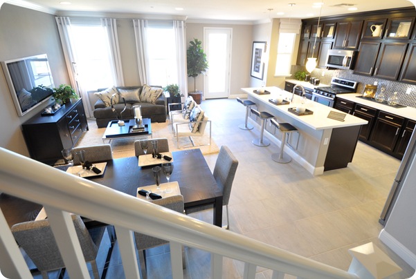 open concept living area