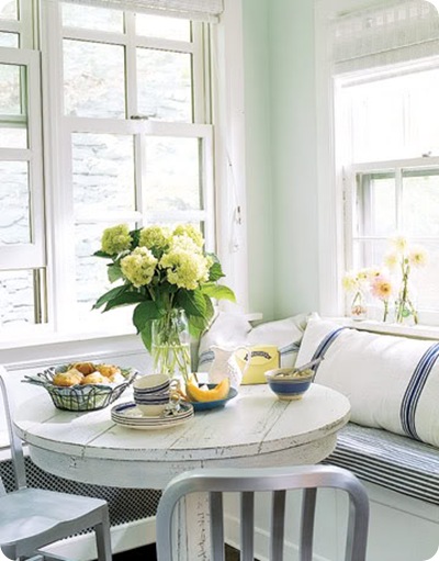 breakfast nook in kitchen