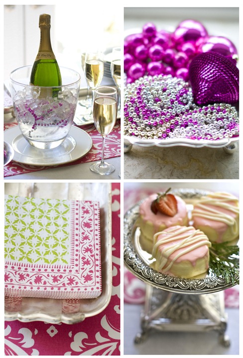 champagne and cheesecake on table